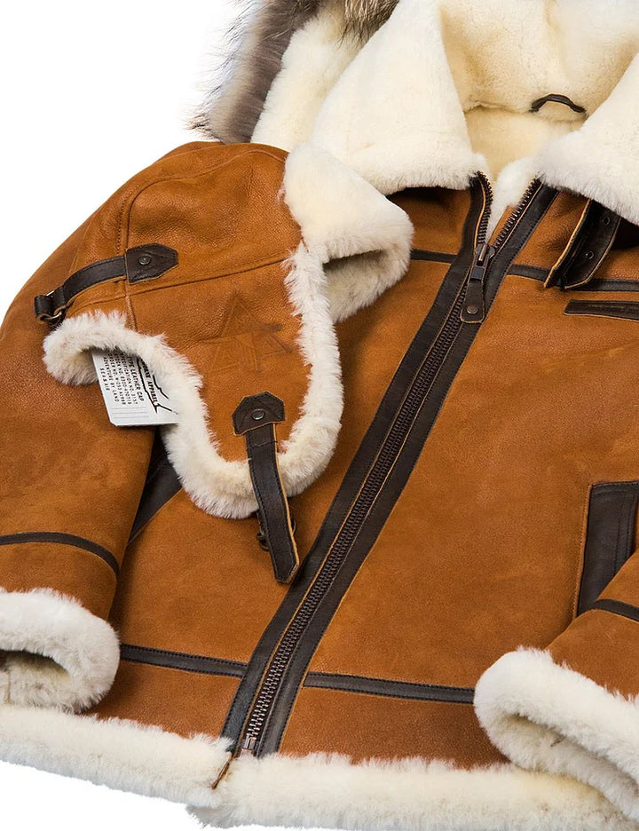 Emil™ Elegant Veste D'hiver En Cuir