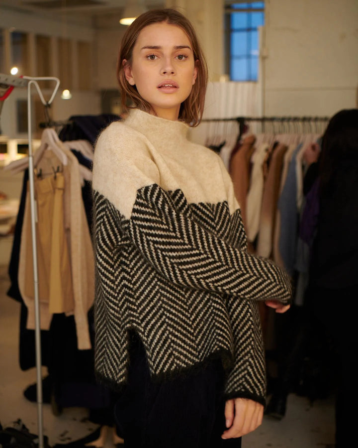 Alice - Pull à col roulé en coton