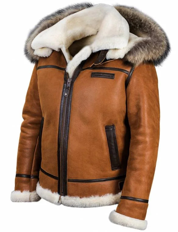 Emil™ Elegant Veste D'hiver En Cuir