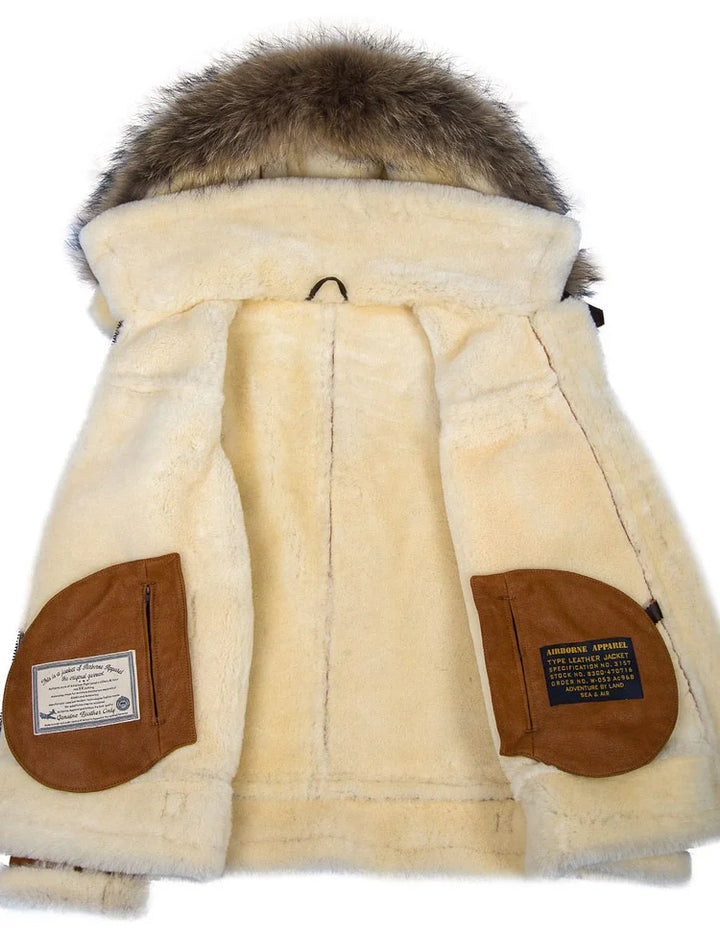 Emil™ Elegant Veste D'hiver En Cuir