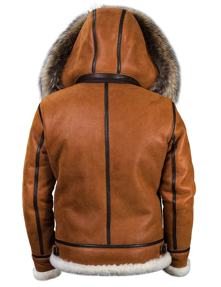 Emil™ Elegant Veste D'hiver En Cuir