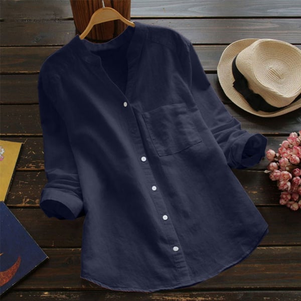 Avia™ - Chemise décontractée en coton lin