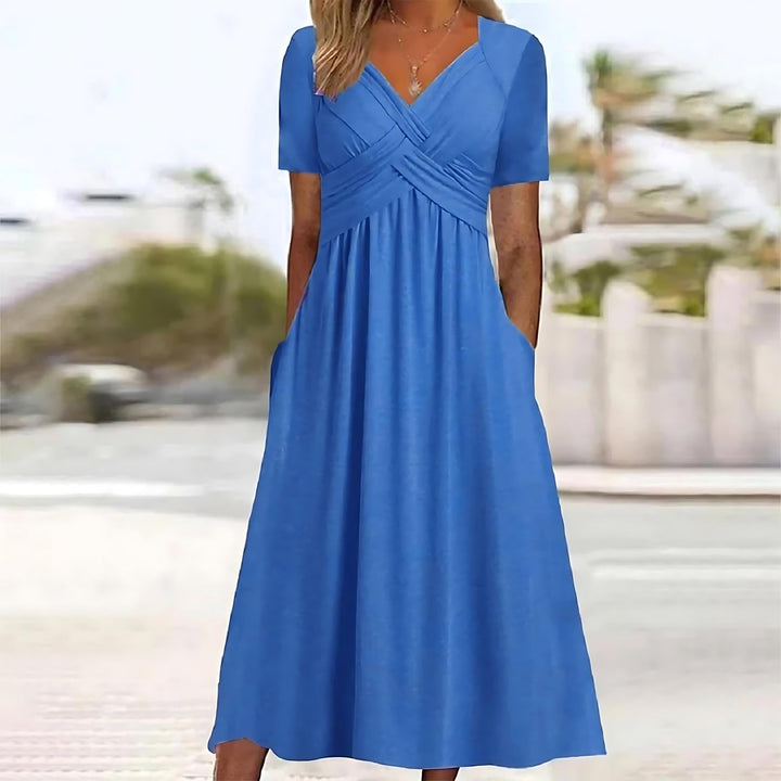 Vicky - Robe Midi Élégance Décontractée