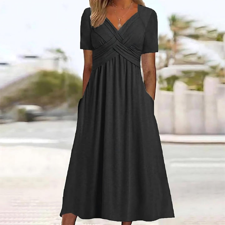 Vicky - Robe Midi Élégance Décontractée
