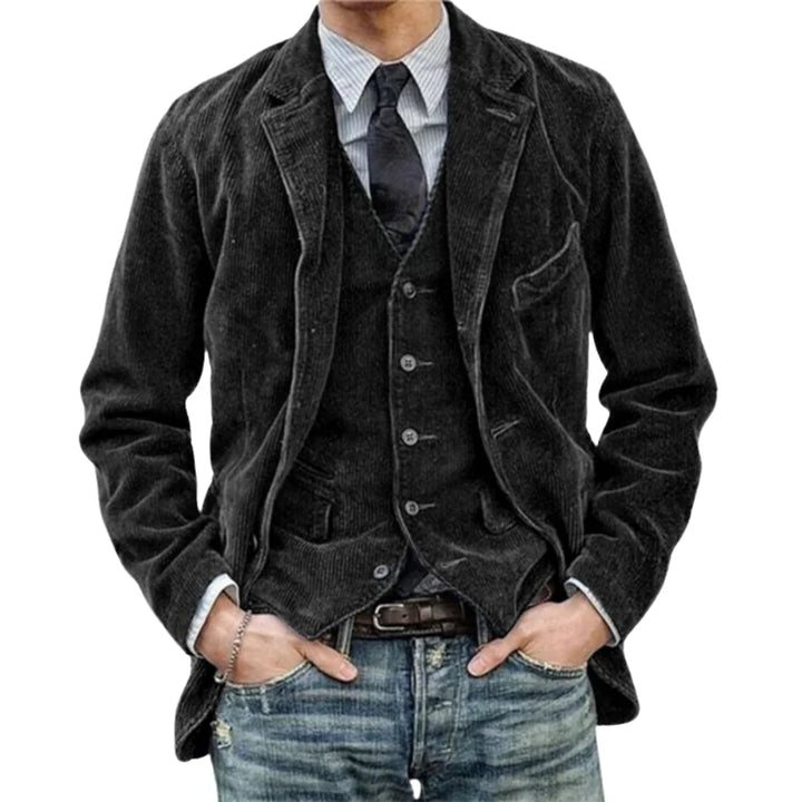 Arthur™ - Élégant Ensemble Blazer Et Gilet En Velours Côtelé