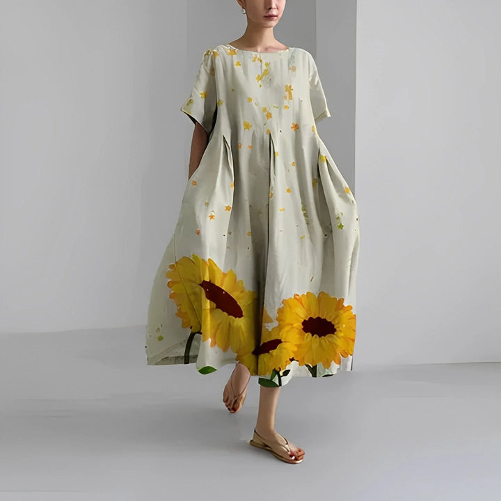 Amelia - Robe bohème avec fleurs