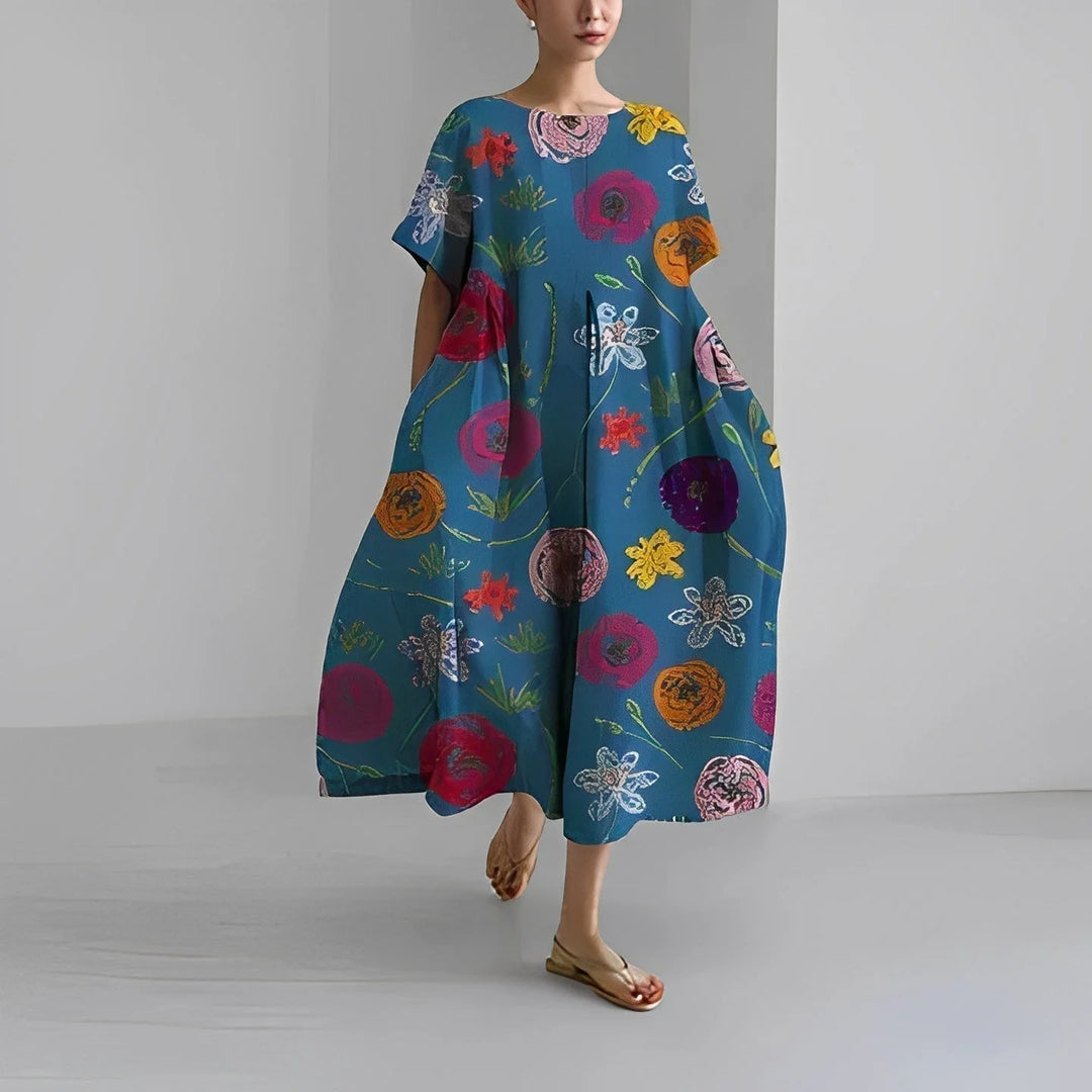 Amelia - Robe bohème avec fleurs