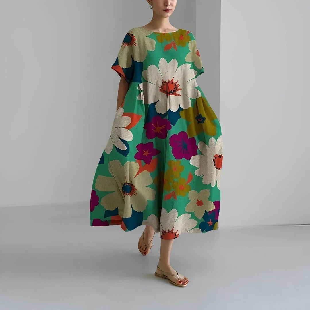 Amelia - Robe bohème avec fleurs