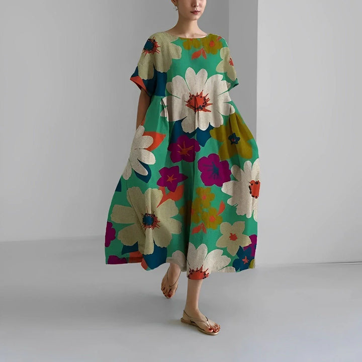 Amelia - Robe bohème avec fleurs