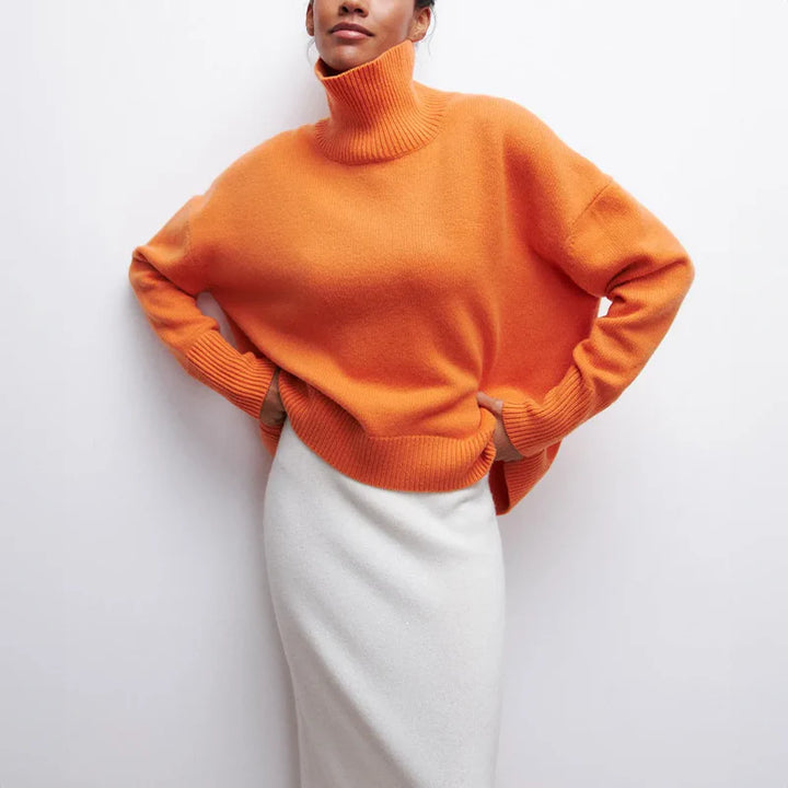 Amelia - Pull à col roulé en tricot