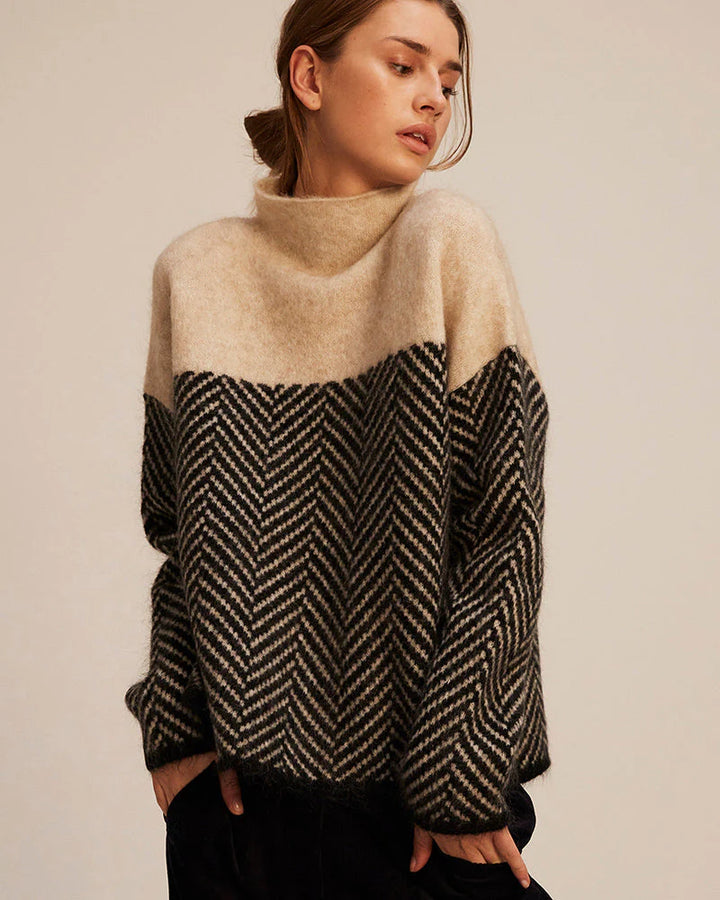 Alice - Pull à col roulé en coton